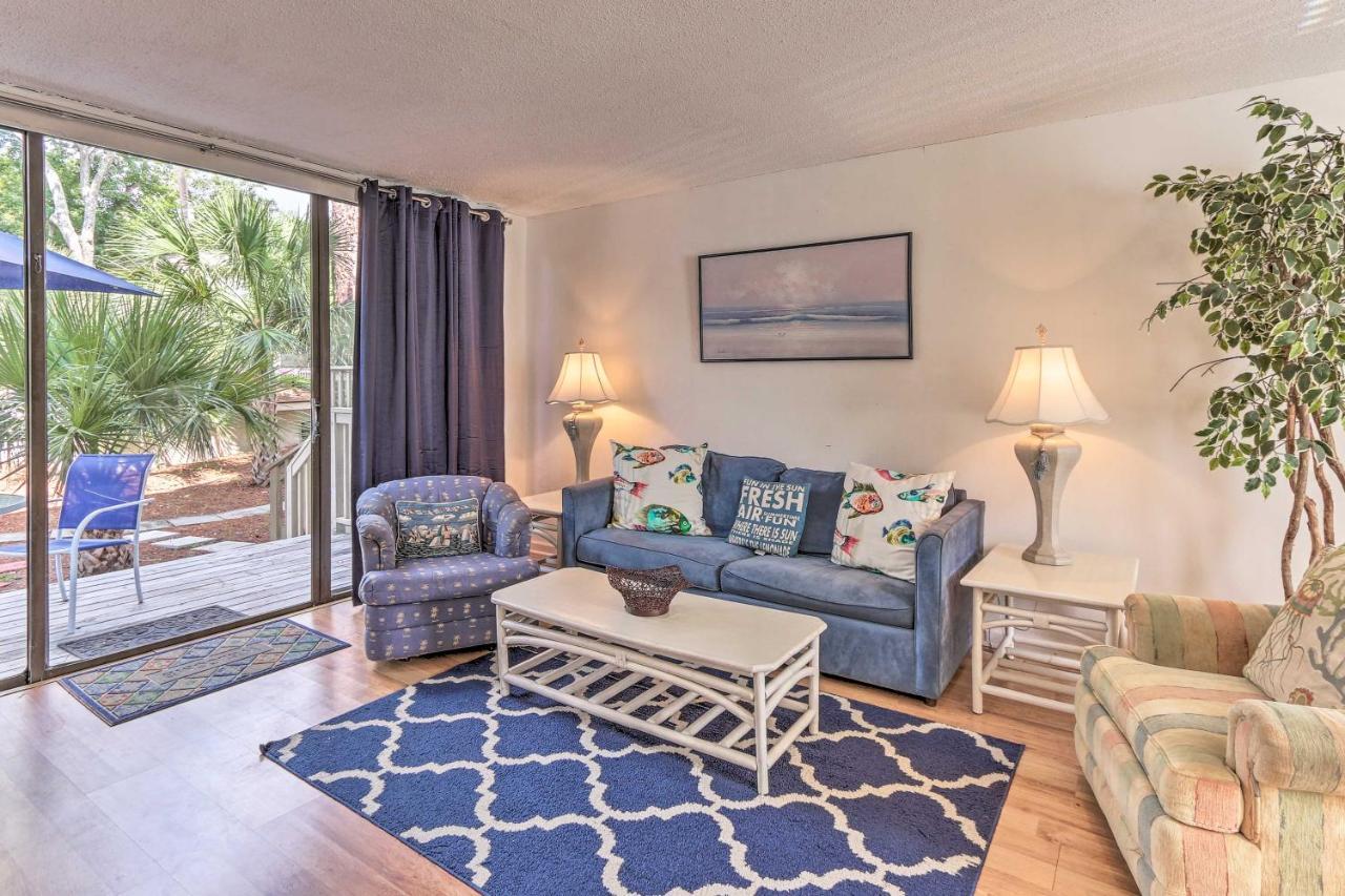 Hilton Head Island Townhome Patio, Walk To Beach Dış mekan fotoğraf