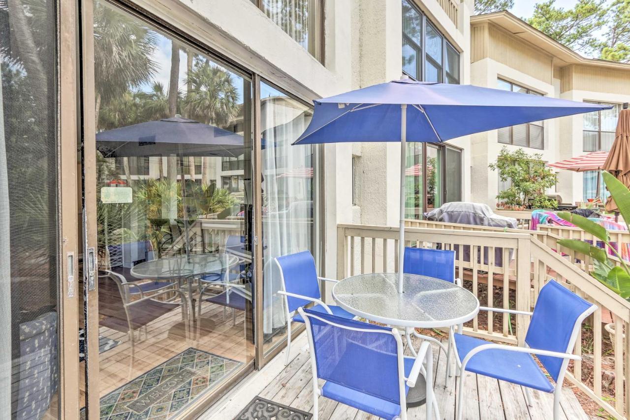 Hilton Head Island Townhome Patio, Walk To Beach Dış mekan fotoğraf
