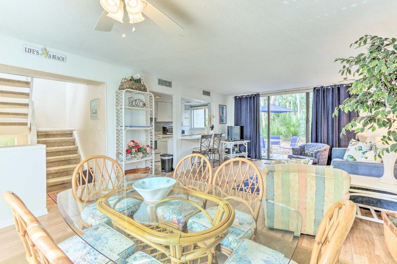 Hilton Head Island Townhome Patio, Walk To Beach Dış mekan fotoğraf